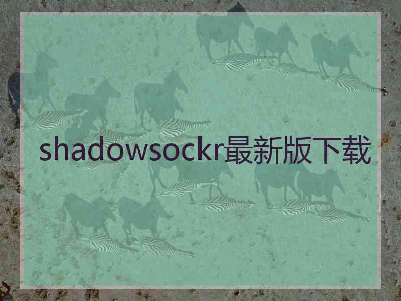 shadowsockr最新版下载